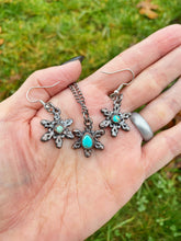 Load image into Gallery viewer, Turquoise Snowflake Pendant

