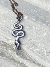 Load image into Gallery viewer, Snake Pendant with Quartz Point
