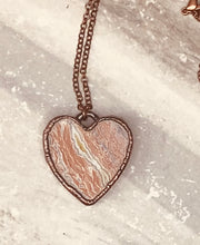 Load image into Gallery viewer, Rhodochrosite Heart Pendant
