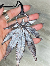 Load image into Gallery viewer, Obsidian Leaf Pendant
