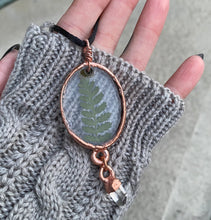 Load image into Gallery viewer, Fern and Copper Pendant
