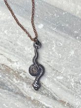 Load image into Gallery viewer, Snake Pendant with Rose Quartz
