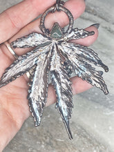 Load image into Gallery viewer, Moss Agate Leaf Pendant
