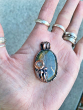 Load image into Gallery viewer, Mushroom and Labradorite Pendant
