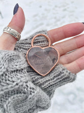 Load image into Gallery viewer, Rose Quartz Heart Pendant
