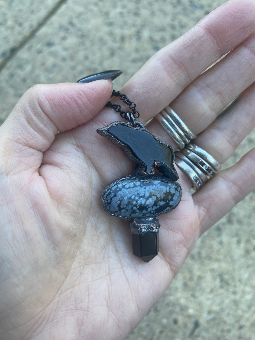 Raven Amulet Pendant