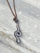 Load image into Gallery viewer, Snake Pendant with Rose Quartz
