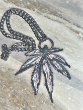 Load image into Gallery viewer, Moss Agate Leaf Pendant
